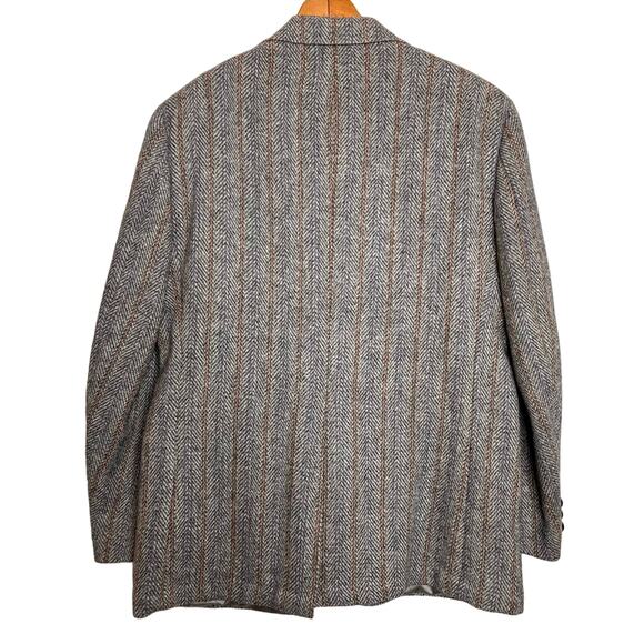 Vintage Harris Tweed Size 42R Wool 2 Button Blazer Sport Coat Jacket Classic - Picture 2 of 15